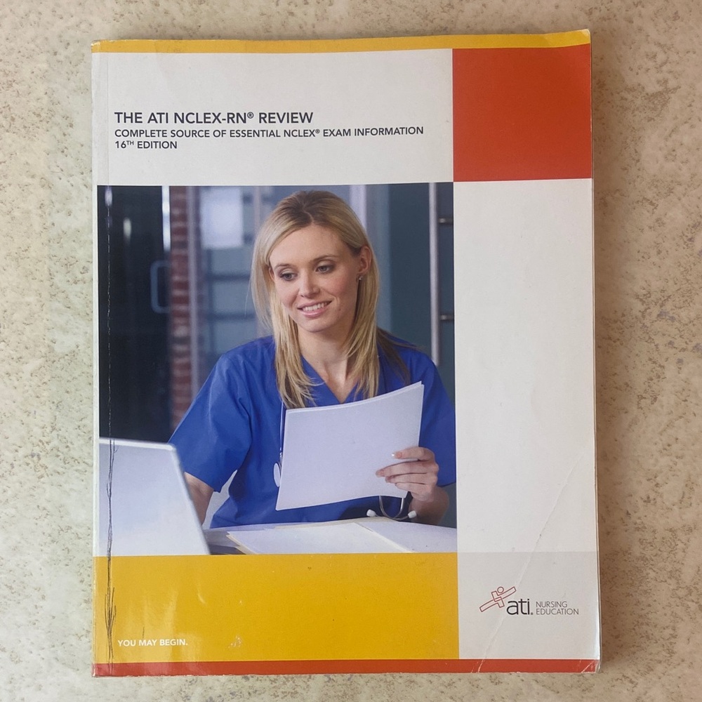 USED ATI NCLEX-RN Review Book